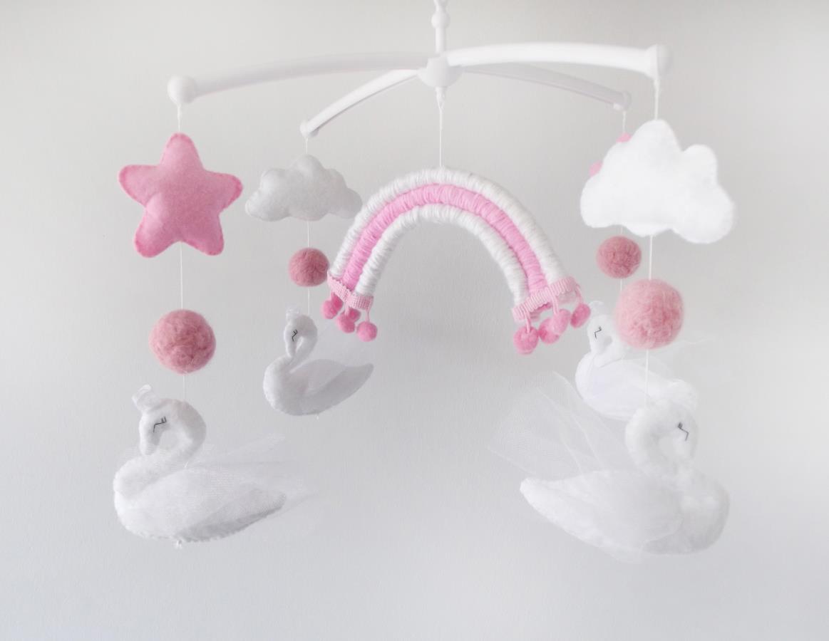 swan-baby-mobile-with-pink-rainbow-crib-mobile-for-baby-girl-nursery-tulle-swan-baby-mobile-cisne-beb-m-vil-de-guarder-a-cygne-mobile-b-b-swan-ceiling-mobile-hanging-mobile-pink-rainbow-mobile-for-crib-swan-baby-shower-gift-mobile-for-newborn-schwan-regenbogen-handy-kinderbett-mobile-0