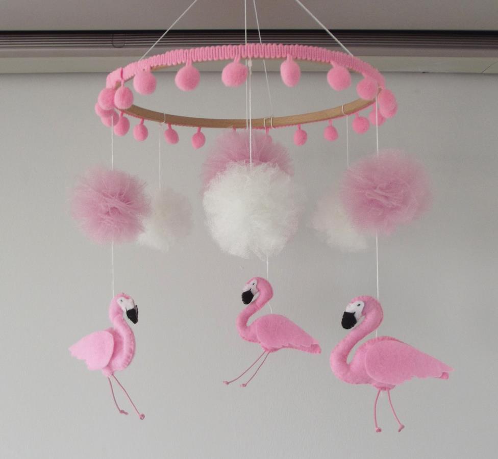 pink-flamingo-mobile-with-pom-poms-tulle-pom-poms-mobile-flamingo-baby-girl-nursery-decor-baby-girl-crib-mobile-flamingo-baby-shower-gift-flamingo-mobile-0