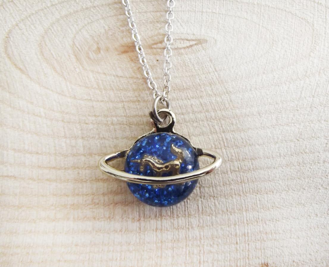unicorn-necklace-silver-plated-unicorn-necklace-sparkly-unicorn-pendant-necklace-gift-for-girl-saturn-pendant-necklace-blue-saturn-pendant-necklace-birthday-gift-unicorn-lovers-gift-0