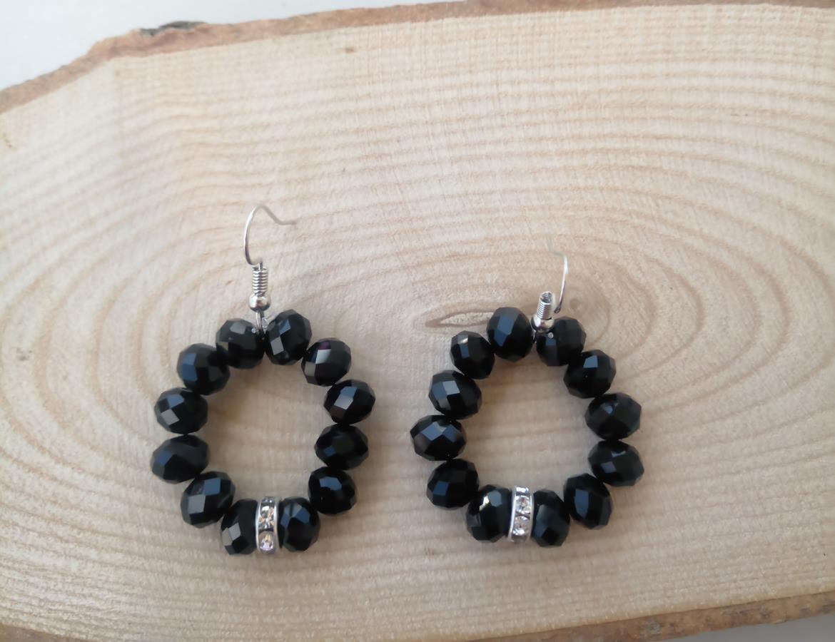 black-faceted-rondelle-glass-beads-earrings-black-sparkly-beads-earrings-gift-for-woman-women-gifts-birthday-gift-for-woman-handmade-beads-earrings-black-matted-beads-earrings-0