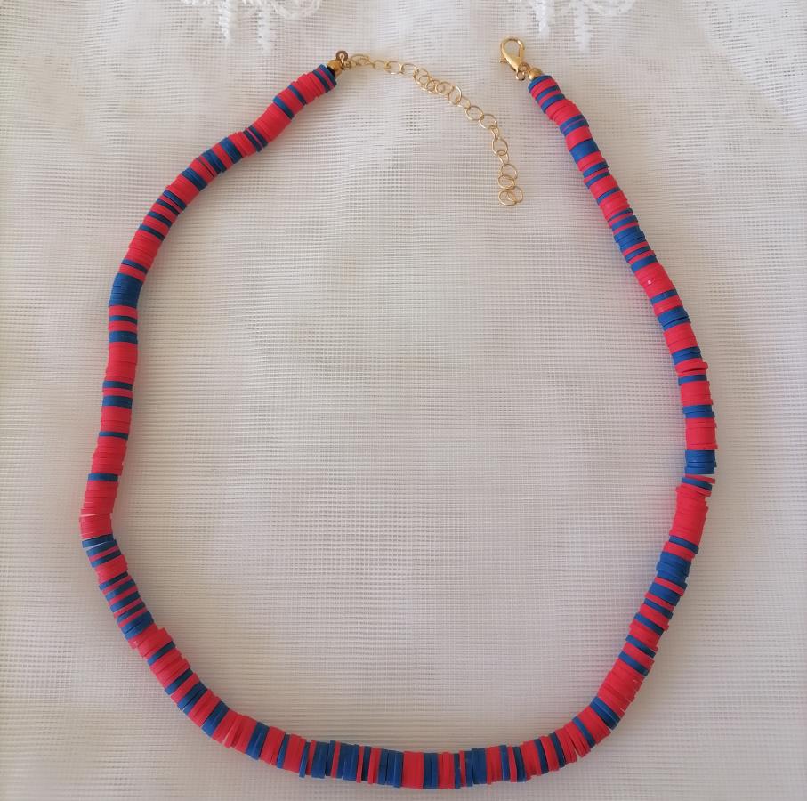 red-blue-heishi-stack-beads-necklace-buy-colorful-vinyl-beads-necklace-for-women-polymer-clay-disc-necklace-birthday-gift-gift-for-women-gift-for-wife-gift-for-her-0