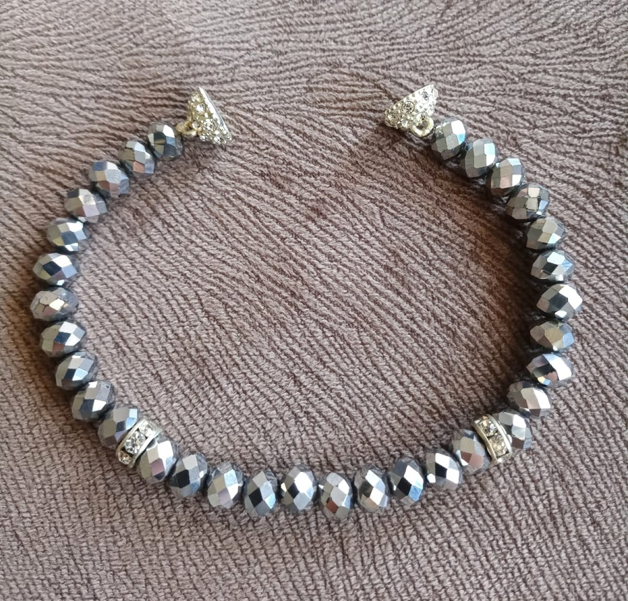 silver-faceted-rondelle-glass-crystal-beads-bracelet-for-women-buy-silver-color-beads-bracelet-sparkly-big-beads-bracelet-magnetic-clasp-bracelet-gift-for-her-gift-for-woman-bachelorette-party-bracelet-0