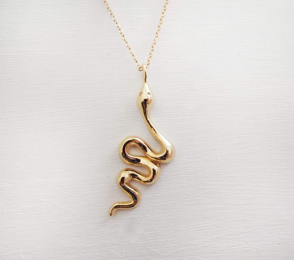 snake-shape-pendant-necklace-gold-plated-snake-charm-necklace-collana-serpente-placcata-in-oro-collar-serpiente-chapado-en-oro-collier-serpent-plaqu-or-schlangenhalskette-vergoldet-necklace-for-women-handmade-snake-necklace-gift-for-her-womens-necklace-necklace-for-girlfriend-0