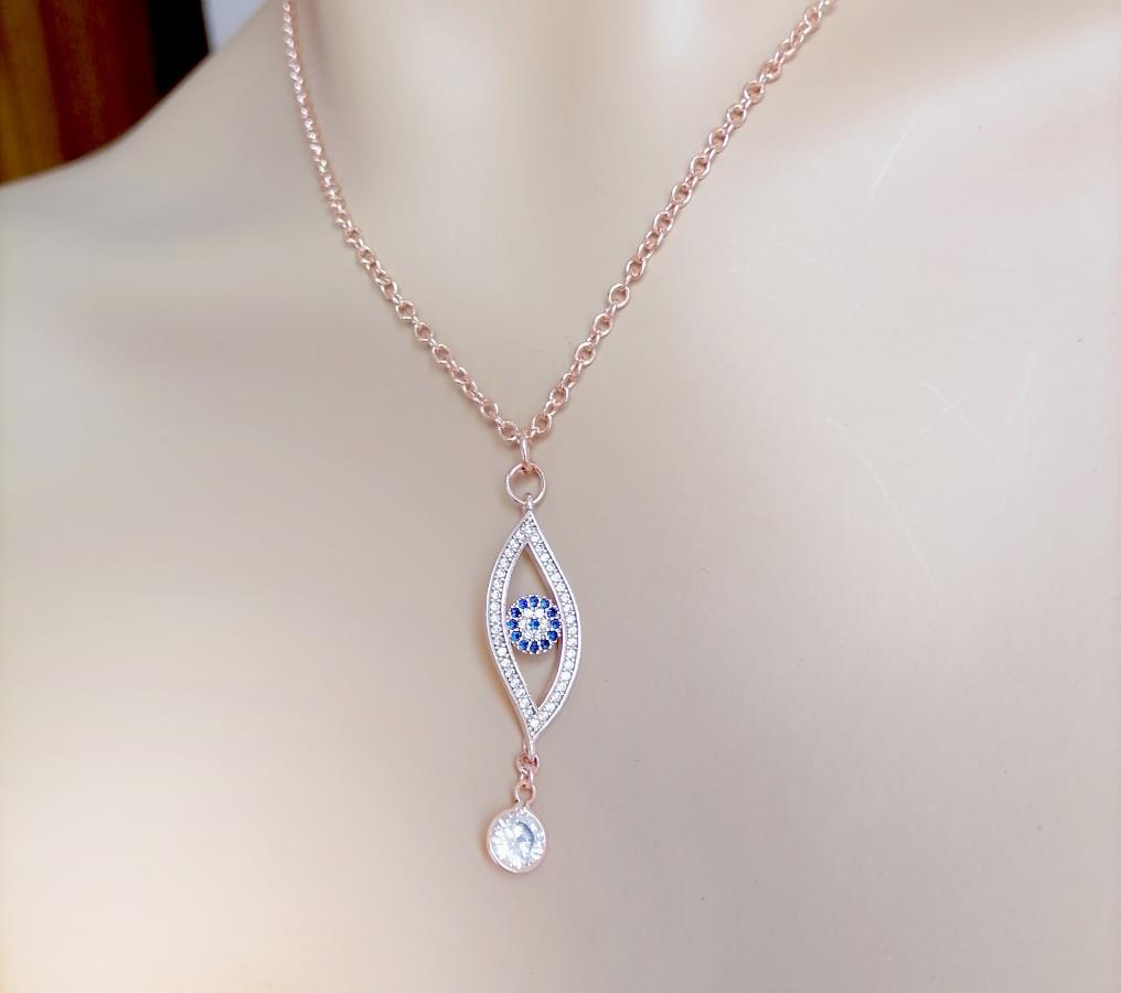 evil-eye-pendant-with-round-crystal-cz-drop-necklace-rose-gold-jewelry-for-women-cubic-zirconia-cz-micro-pave-evil-eye-charm-necklace-rhinestones-shape-evil-eye-charm-necklace-turkisches-nussbaum-bose-auge-halskette-el-regalo-third-eye-gold-necklace-all-seeing-eye-necklace-turkish-greek-cystal-diamond-evil-eye-necklace-0