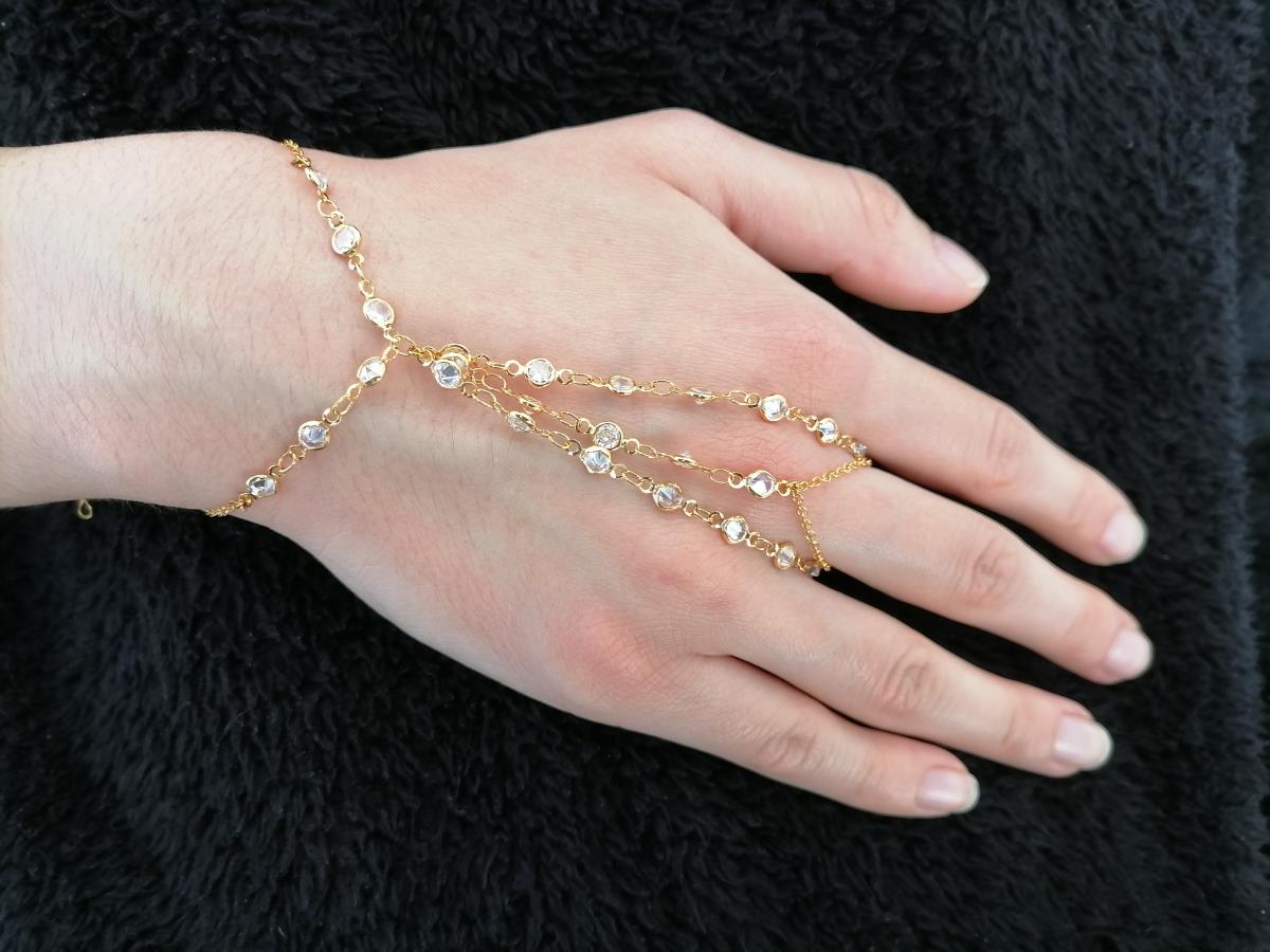 multiple-bezel-cz-stone-hand-chain-bracelet-rhinestones-bracelet-attached-ring-buy-bridal-wedding-crystal-stone-hand-chain-bracelet-cz-diamond-finger-chain-bracelet-slave-bracelet-simple-hand-chain-bracelet-gift-for-her-harness-bracelet-oriental-bracelet-christmas-gift-finger-kette-fingering-armband-zirkonia-kristall-sklaven-armband-0