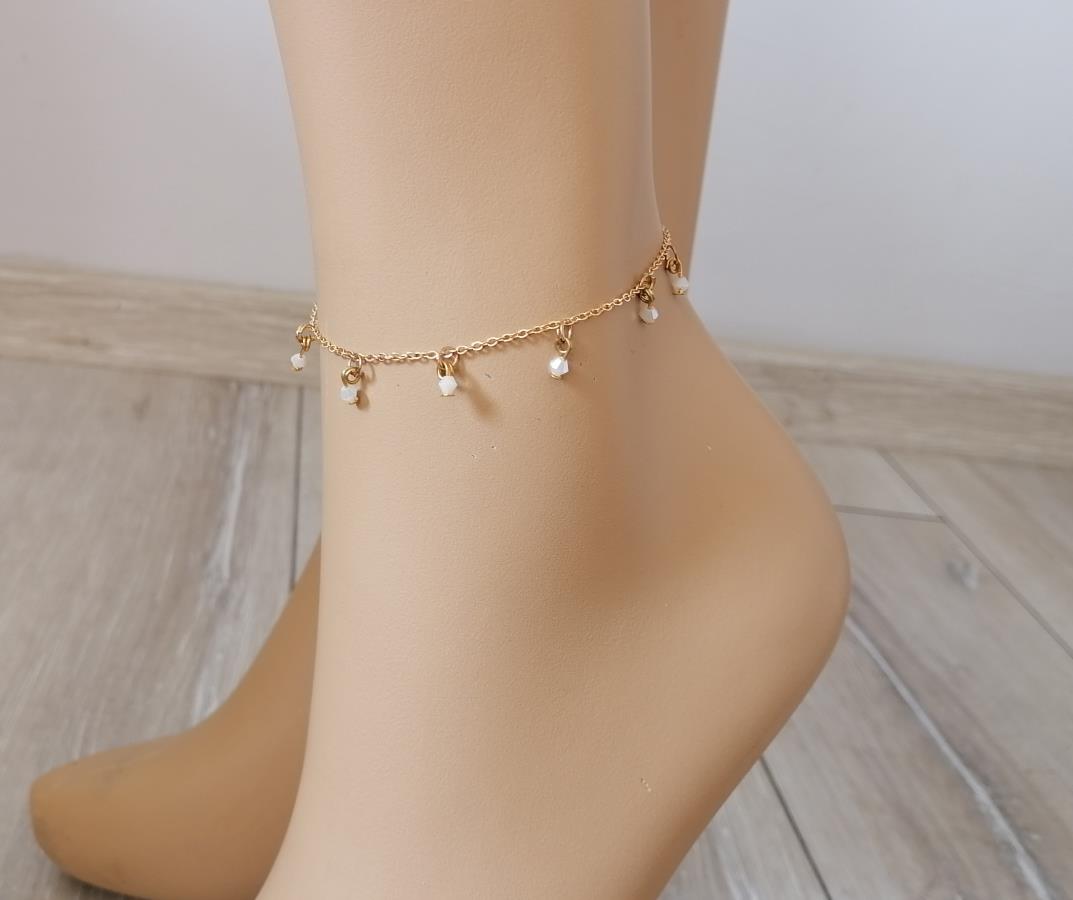 dangle-white-beads-anklet-for-bride-beach-wedding-bracelet-for-leg-buy-drop-faceted-rondelle-crystal-beads-bracelet-for-leg-handmade-sea-beach-style-anklet-delicate-foot-bracelet-in-gold-gift-for-her-gift-for-girl-fashion-new-style-anklet-bohemian-bracelet-rosario-tobillera-pulsera-perline-cavigliera-0