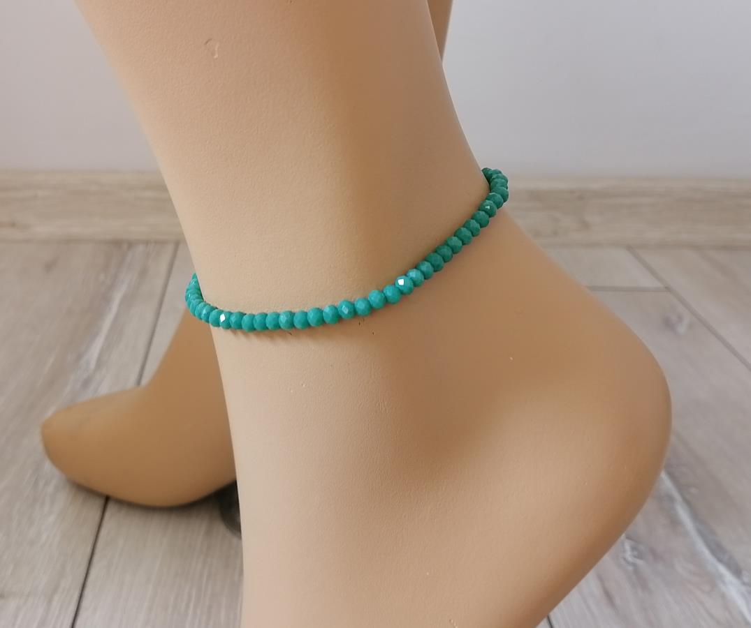 teal-jade-green-crystal-beads-anklet-for-women-gift-for-her-handcrafted-everyday-minimalist-anklet-buy-faceted-rondelle-crystal-glass-beads-bracelet-for-leg-sea-beach-anklet-adjustable-extender-chain-wholesale-0