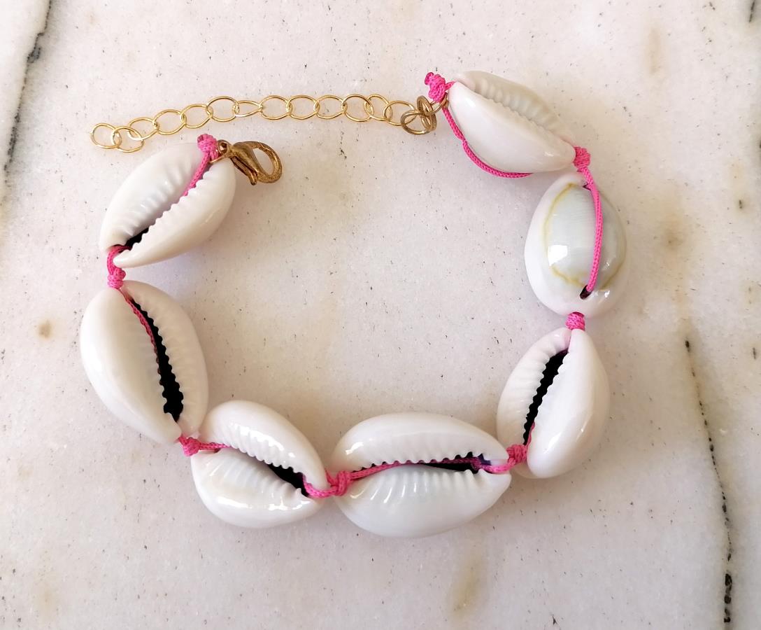 natural-cowrie-shell-bracelet-pink-rope-sea-shell-bracelet-for-women-sea-ocean-beach-bracelet-handmade-bracelet-pink-thread-handcrafted-bracelet-women-gift-ideas-bracelet-for-her-racelet-for-girlfriend-ocean-theme-bracelet-0