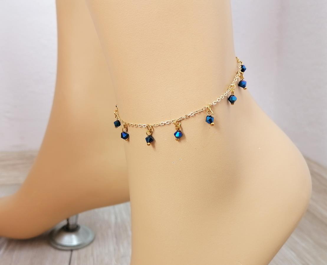 drop-navy-royal-blue-crystal-beads-anklet-buy-dangle-crystal-beads-anklet-for-women-handmade-handcrafted-leg-bracelet-with-gold-plated-chain-foot-jewelry-faceted-rondelle-glass-beads-anklet-adjustable-0