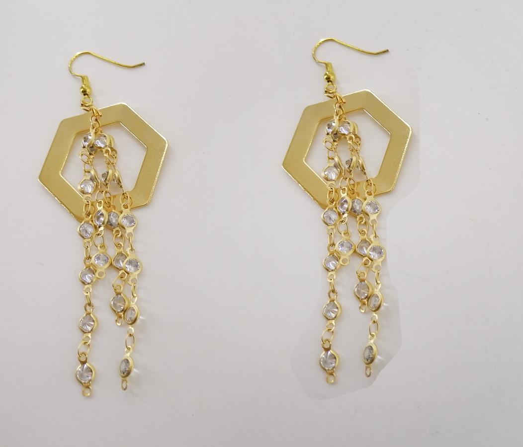 dangle-drop-hexagon-earrings-with-cz-diamond-crystal-earrings-gold-plated-beautiful-bridal-earrings-buy-0