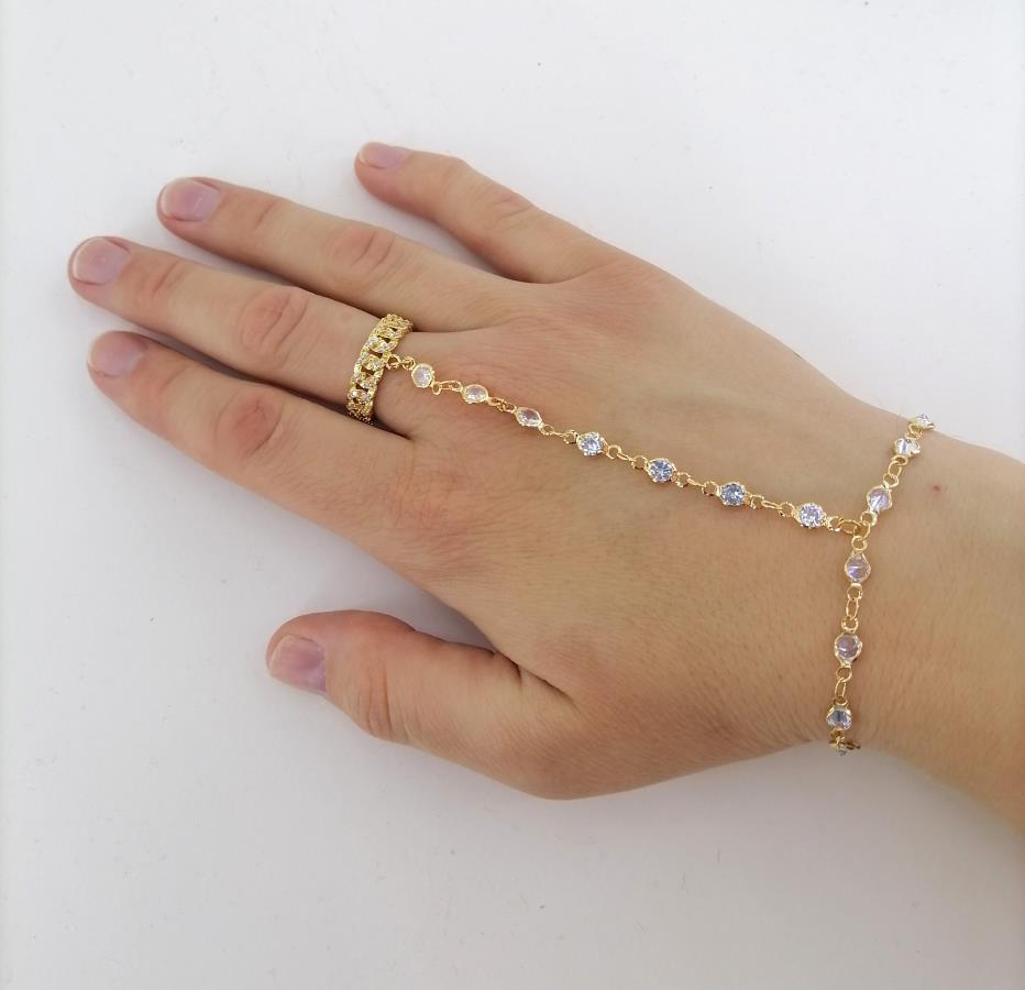 crystal-finger-ring-bracelet-gold-cz-bezel-hand-bracelet-ring-attached-bracelet-delicate-slave-bracelet-for-women-fingering-armband-bracelet-de-doigt-birthday-gift-bracelet-gift-for-her-pulsera-de-dedo-oriendal-dance-bracelet-0