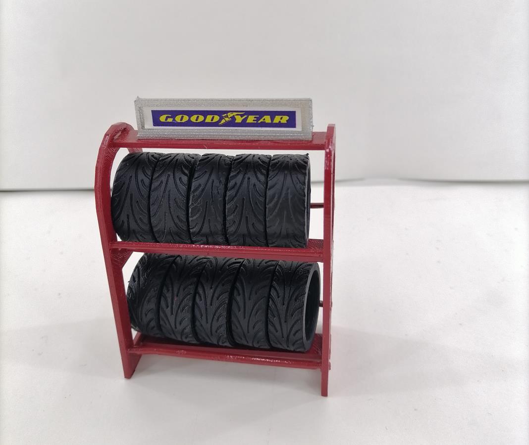 1-24-tire-rack-3d-printed-miniature-auto-service-equipment-dioramas-parts-tire-service-machine-garage-miniature-accessory-0