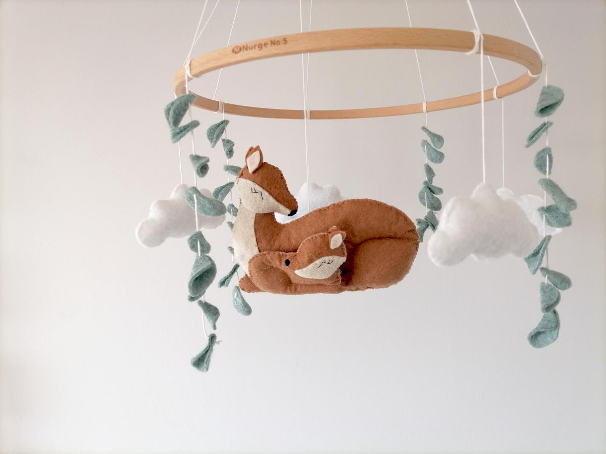 forest-baby-mobile-felt-fawn-baby-mobile-deer-crib-mobile-bambi-cot-mobile-woodland-nursery-deer-nursery-decor-forest-leaves-mobile-greenery-mobile-unisex-baby-mobile-gender-neutral-nursery-mobile-baby-room-decoration-0