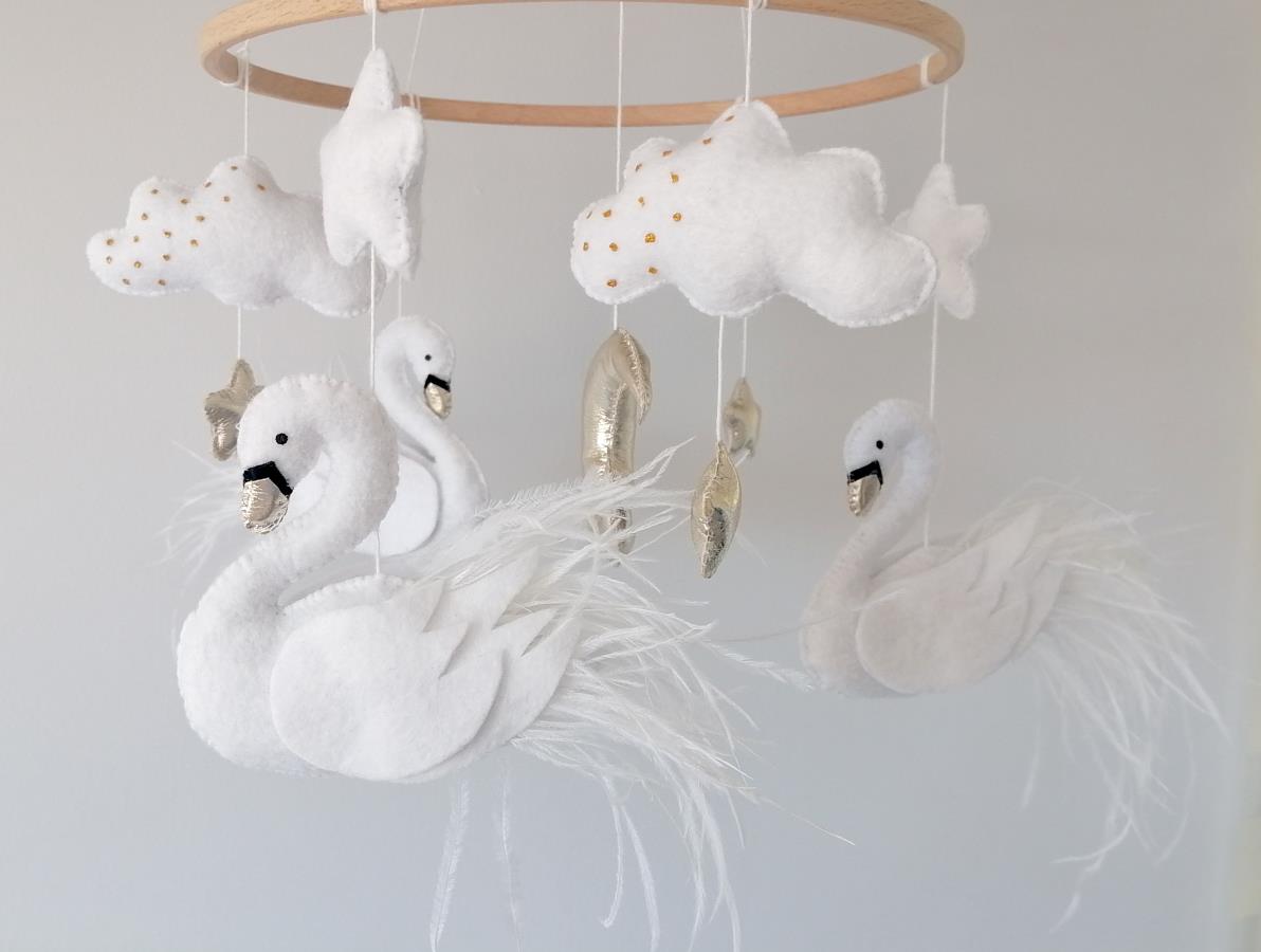 swan-baby-mobile-for-girl-nursery-princess-swan-mobile-felt-swan-with-feathers-crib-mobile-handmade-handcrafted-mobile-baby-girl-nursery-decor-princess-swan-hanging-mobile-swan-ceiling-mobile-gift-for-infant-newborn-felt-white-swan-mobile-schwan-mobile-schwan-kinderbett-halter-bebe-movil-cisne-crown-swan-mobile-baby-shower-gift-present-for-newborn-baby-girl-room-decoration-girl-bedroom-decor-schwan-baby-handy-kinderbett-0