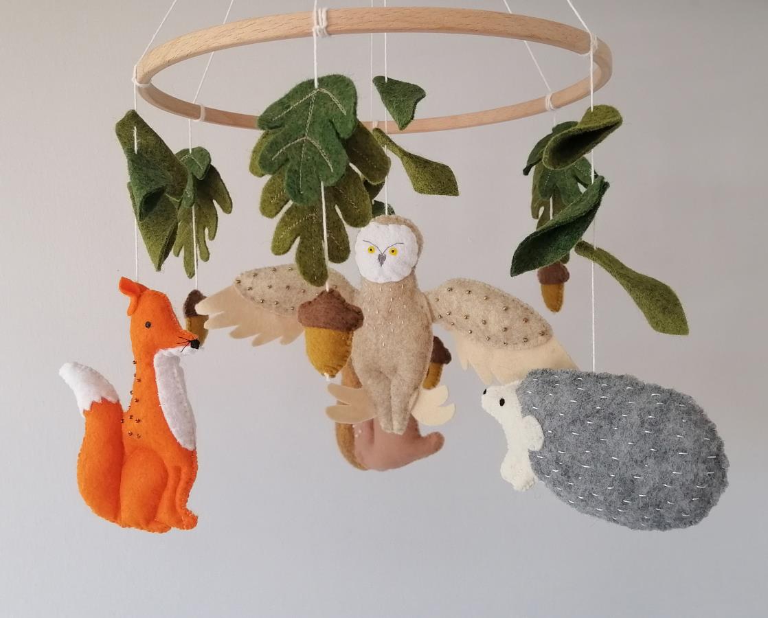 forest-animals-baby-crib-mobile-felt-fox-squirrel-hedgehog-owl-cot-mobile-for-neutral-nursery-acorn-baby-mobile-unisex-gender-neutral-baby-mobile-woodland-baby-mobile-baby-boy-girl-bedroom-decor-baby-shower-gift-mobile-for-newborn-forest-animals-hanging-mobile-ceiling-mobile-0