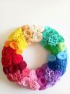 rainbow-rose-wreath-felt-flower-wreath-rose-door-wreath-nursery-decor-wreath-rainbow-themed-bedroom-decor-felt-rose-wreath-handmade-flower-2