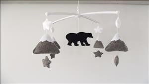 black-bear-baby-mobile-baribal-bear-mobile-mountains-crib-mobile-gray-crib-mobile-black-bear-nursery-decor-black-bear-baby-shower-gift-gift-for-newborn-1