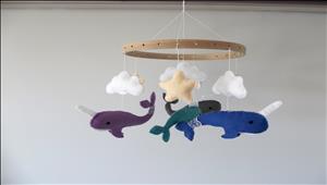 whale-baby-mobile-nursery-cheap-felt-whale-baby-mobile-narwhale-nursery-decor