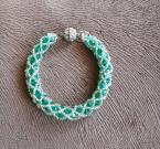 light-green-crystal-beaded-bracelet-tubular-silver-netted-seed-beads-bracelet