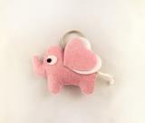pink-elephant-backpack-keychain-pink-felt-elephant-keyring-elephant-keychain