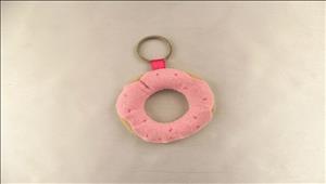 pink-donuts-backpack-keychain-pink-felt-plush-donuts-keyring-donuts-keychain-gift-for-kids-birthday-gift-cute-donuts-toy-keyring-little-donuts-bag-charm-donuts-backpack-charm-2