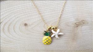 pineapple-necklace-gold-sea-star-necklace-gold-plated-chain-summer-necklace-gift-for-girl-gift-for-women-birthday-gift-yellow-pineapple-charm-neckace-enamel-pineapple-necklace-gf-gift-ideas-2