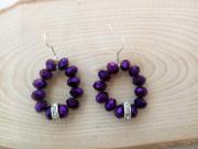violet-beads-earrings-purple-faceted-rondelle-beads-earrings-gift-for-woman-wo