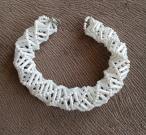 tubular-netted-beaded-bracelet-white-bracelet-for-bride-bridesmaid-gift-handma