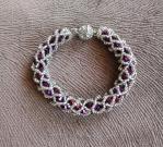 purple-silver-netted-beaded-bracelet-bracelet-for-bridesmaid-purple-tubular-ne