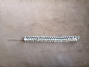 white-bead-woven-bracelet-bracelet-for-aunt-gold-black-beadwork-netted-beaded-bracelet-handmade-bracelet-gift-for-her-gift-for-woman-gift-for-girl-birthda-gift-ideas-2