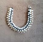 white-bead-woven-bracelet-bracelet-for-aunt-gold-black-beadwork-netted-beaded
