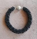black-netted-beaded-bracelet-elegant-bracelet-black-tubular-netted-beaded-brac