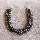black-bead-work-beaded-bracelet-black-bead-woven-bracelet-silver-gold-netted-s
