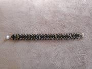 black-bead-work-beaded-bracelet-black-bead-woven-bracelet-silver-gold-netted-seed-beaded-bracelet-seed-beads-bracelet-magnetic-clasp-handmade-bracelet-bachelorette-party-bracelet-gift-for-woman-gift-for-her-glamorous-bracelet-2