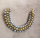 big-gold-bead-woven-bracelet-bracelet-for-aunt-gold-silver-beadwork-netted-bea