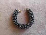 black-netted-beaded-bracelet-elegant-bracelet-black-tubular-netted-beaded-bracelet-faceted-rondelle-glass-beads-handmade-bracelet-beadwork-volume-bracelet-gift-for-woman-1