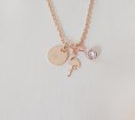 flamingo-necklace-rose-gold-chain-flamingo-anf-ngliche-halskette-ros-gold-kette-personalized-disc-initial-necklace-engraved-initial-disc-necklace-birthday-gift-best-friend-gift-everyday-necklace-for-woman-flamingo-pendant-necklace-bff-gift-ideas-gift-for-flower-girl-children-gift-for-her-gf-girlfriend-2