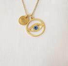 third-eye-necklace-gold-plated-mauvais-il-personnalis-collier-bose-auge-anf-ngliche-halskette-mal-de-ojo-collar-personalized-necklace-disc-initial-necklace-custom-letter-necklace-chain-turkish-jewelry-evil-eye-pendant-necklace-simple-everyday-necklace-for-women-girl-protection-necklace-gift-for-her-all-seeing-eye-necklace-2