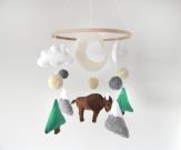 bison-mobile-buffalo-mobile-felt-wisent-mobile-handmade-nursery-mobiles-woodla