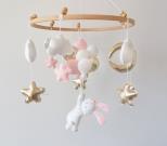 flying-rabbit-baby-mobile-felt-pink-gold-white-hot-air-balloons-crib-mobile-girl-nursery-cot-mobile-gold-starts-hanging-mobile-christmas-gift-rabbit-bunny-ceiling-mobile-newborn-baby-shower-gift-present-for-newborn-1