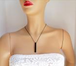 vertical-3d-bar-necklace-black-unisex-gift-necklace-rectangular-pendant-necklace