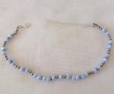light-blue-faceted-rondelle-crystal-beads-anklet-glass-beads-anklet-adjustable-silver-beads-bracelet-for-leg-4-mm-crystal-beads-bracelet-gift-for-woman-sea-beach-bracelet-for-leg-2