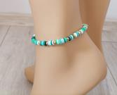 green-white-multi-colored-heishi-stack-anklet-rainbow-polymer-clay-disc-bracelet
