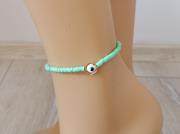 evil-eye-glass-beads-anklet-for-women-light-green-mint-heishi-stack-anklet-polymer-clay-disc-beads-bracelet-for-leg-protection-anklet-1
