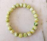 light-green-yellow-plastic-beads-stretchy-bracelet-birthday-gift-gift-for-women