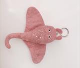 stingray-felt-keyring-pink-cameo-pink-wool-felt-stingray-keychain-plush-sewing-u