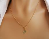 mini-cactus-gold-plated-chain-necklace-for-women-kakti-pendant-necklace-for-gir
