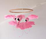 pink-flamingo-flower-baby-mobile-pink-flamingo-girl-nursery-mobile-felt-nursery