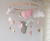 flying-elephant-baby-mobile-for-girl-nursery-personalized-initial-letter-baby-name-mobile-pink-gray-elephant-crib-mobile-elefant-handy-kinderbett-mobile-gold-moon-star-cot-mobile-felt-baby-shower-gift-hanging-mobile-ceiling-mobile-gift-for-newborn-elefante-beb-m-vil-l-l-phant-mobile-lit-b-b-2
