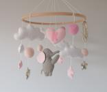 flying-elephant-baby-mobile-for-girl-nursery-personalized-initial-letter-baby-name-mobile-pink-gray-elephant-crib-mobile-elefant-handy-kinderbett-mobile-gold-moon-star-cot-mobile-felt-baby-shower-gift-hanging-mobile-ceiling-mobile-gift-for-newborn-elefante-beb-m-vil-l-l-phant-mobile-lit-b-b-4